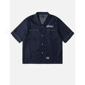 Chemises/chemisettes sur Grenoble : Chemise Evisu 2ESHTM6SS1028 HT DENIM SS SHIRT W LOGO E-INDR RINSE INDIGO