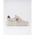 Baskets femme sur Grenoble : Baskets basses D.A.T.E. W441-CP-VC-WD COURT PLATOFORM VINTAGE-WHITE LEOPARD