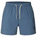 Shorts/Bermuda sur Grenoble : Short Selected Cooper-Seersucker Swim Shorts - Blue Mirage