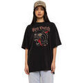 Tee-shirts sur Grenoble : T-shirt Von Dutch T-shirt femme relax fit col rond print devant Wolf