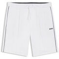 Short BOSS Shorts &agrave; moulures en m&eacute;lange coton JT_Join Headlo blanc Blanc