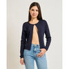 Gilet Yes Zee Haut femme en m&eacute;lange viscose Bleu