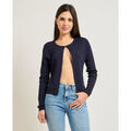 Gilets sur Grenoble : Gilet Yes Zee Haut femme en m&eacute;lange viscose Bleu