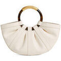 Cabas Coccinelle Sac Medium en cuir perle