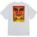 Tee-shirts sur Grenoble : T-shirt Obey Icon Stencil Flame