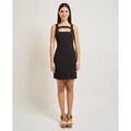 Robes sur Grenoble : Robe courte Denny Rose Robe courte pour femme avec d&eacute;tails ajour&eacute;s Noir