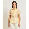 Chemises sur Grenoble : Chemise Denny Rose Chemise Femme &agrave; Ruches Jaune