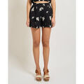 Short sur Grenoble : Short Denny Rose Short pour femme &agrave; broderies florales Noir