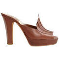 Mules femme sur Grenoble : Mules Michel Perry Talons marron
