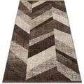 D&eacute;coration sur Grenoble : Tapis Rugsx Tapis FEEL 5673/15044 CHEVRON marron fonc&eacute; / 80x150 cm Marron 80x150 cm. . Maison & D&eacute;co > Tapis.