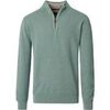 Pull Casamoda Pull-over Demi-Zip Structure M&eacute;langer Vert Fonc&eacute; Vert