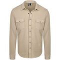 Chemises/chemisettes sur Grenoble : Chemise Profuomo Surchemise Western Beige