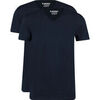T-shirt Garage T-Shirts Basiques Lot de 2 Col-V Bio Bleu Fonc&eacute; Bleu