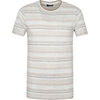 T-shirt Dstrezzed T-shirt Rayures Gris Clair