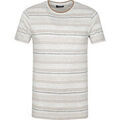 T-shirt Dstrezzed T-shirt Rayures Gris Clair