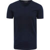 T-shirt Garage Stretch Basique Marine Col-V