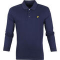 Sweat-shirt Lyle & Scott Lyle Scott Polo &agrave; manches longues Bleu Marine Bleu
