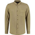 Chemises/chemisettes sur Grenoble : Chemise Dstrezzed Chemise Garment Dyed Tencel Kaki