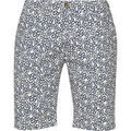 Jeans/Pantalons sur Grenoble : Pantalon Blue Industry Short M8 Fleurs Bleu Fonc&eacute; Bleu