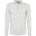 T-shirt Profuomo Polo Manches Longues Gris Melange Grenoble