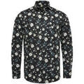 Chemise Vanguard Chemise Fleurs Noir Grenoble