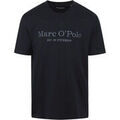 Tee-shirts sur Grenoble : T-shirt Marc O'Polo T-Shirt Logo Bleu Fonc&eacute; Bleu
