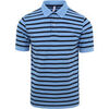 T-shirt Sun68 Polo Rayures Bleu Clair