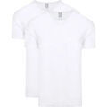 Tee-shirts sur Grenoble : T-shirt Alan Red T-Shirt Copenhagen Col Rond Blanc Lot de 2