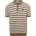 T-shirt Blue Industry Polo M10 Rayures Marron
