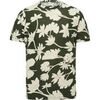 T-shirt Cast Iron T-Shirt Fleurs Vert Fonc&eacute; Multicolore