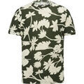 Tee-shirts sur Grenoble : T-shirt Cast Iron T-Shirt Fleurs Vert Fonc&eacute; Multicolore