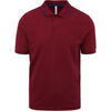 T-shirt Sun68 Polo Petites Rayures Bordeaux