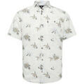 Chemises/chemisettes sur Grenoble : Chemise Vanguard Chemise Manches Courtes Fleurs Ecru