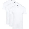 Tee-shirts sur Grenoble : T-shirt Alan Red T-Shirt Vermont Col-V Blanc Lot de 3