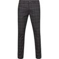 Pantalon Suitable Chino Pico A Carreaux Anthracite Grenoble
