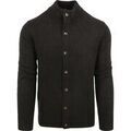Gilet Suitable Cardigan Austus Mix Laine Anthracite Grenoble