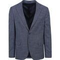 Vestes sur Grenoble : Veste Suitable Colbert Bleu Royal A Carreaux