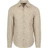 Chemise BOSS Chemise De Lin Impression Beige