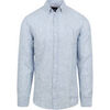 Chemise Suitable Chemise Lin Rayures Bleu Clair