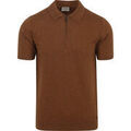 T-shirt No Excess Knitted Poloshirt Marron Grenoble
