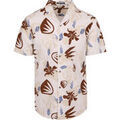 Chemise No Excess Short Sleeve Chemise Seersucker Beige Grenoble