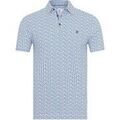T-shirt R2 Amsterdam Polo Piqu&eacute; Impression Bleu Bleu Grenoble