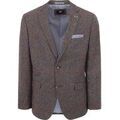 Vestes sur Grenoble : Veste Suitable Colbert Heleen Marron A Carreaux