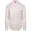Chemise Gant Poplin Banker Chemise Rayures Rose Clair