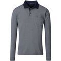 Polo Casamoda Polo Manches Longues Structure Bleu