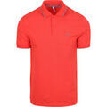 Tee-shirts sur Grenoble : T-shirt Sun68 Polo Petites Rayures Collar Rouge