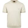 T-shirt BOSS Knitted T-shirt Kanache Greige
