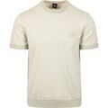 Tee-shirts sur Grenoble : T-shirt BOSS Knitted T-shirt Kanache Greige