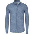 Chemise Desoto Shirt Kent Linen Optics Stripes Navy Grenoble