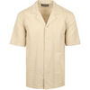 Chemise Marc O'Polo Chemise Cr&egrave;pe Manches Courtes Beige Beige